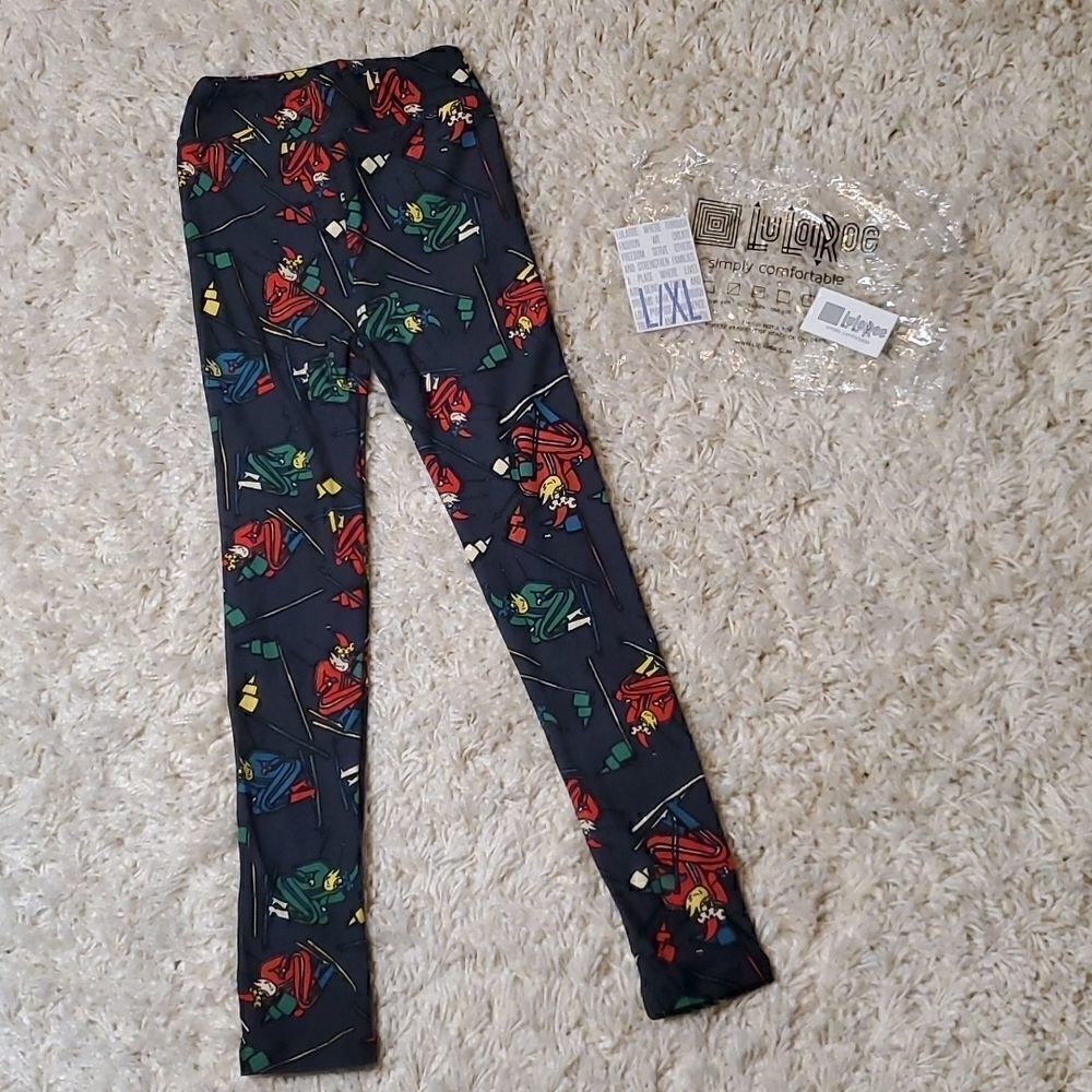 LULAROE Kids Christmas/Holiday Leggings - L/XL